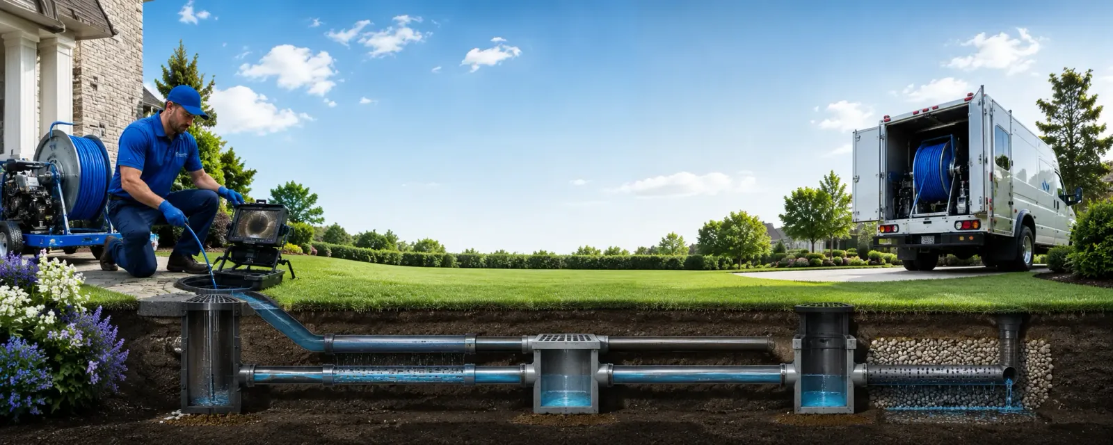 Outdoor drain cleaning information for Wana, WV